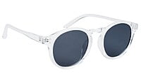 Unisex Medium Round Sunglass. Transparent Frame. Unisex Medium Round Sunglass. Transparent Frame.