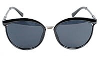 Female Oversized Round Sunglasses. Glossy Black Frame Female Oversized Round Sunglasses. Glossy Black Frame