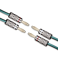 Hi-end Pure Copper Hifi Audio Bulk Cable OFC 16AWG 8MM Thikness with copper banana pins attached