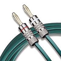Hi-end Pure Copper Hifi Audio Bulk Cable OFC 16AWG 8MM Thikness with copper banana pins attached