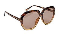 Female Oversized Sunglasses. Tortoise Print & Brown Frame. Female Oversized Sunglasses. Tortoise Print & Brown Frame.