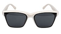 Female Medium Square Sunglass. Cream Color Frame. Female Medium Square Sunglass. Cream Color Frame.