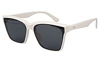 Female Medium Square Sunglass. Cream Color Frame. Female Medium Square Sunglass. Cream Color Frame.