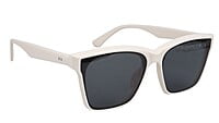 Female Medium Square Sunglass. Cream Color Frame. Female Medium Square Sunglass. Cream Color Frame.