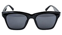 Unisex Medium Square Sunglass. Black Color Frame.