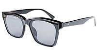 Unisex Medium Square Sunglass. Black Color Frame.