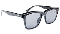 Unisex Medium Square Sunglass. Black Color Frame.