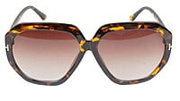 Female Oversized Sunglasses. Tortoise Print Frame.