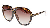 Female Oversized Sunglasses. Tortoise Print Frame.