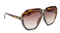 Female Oversized Sunglasses. Tortoise Print Frame.