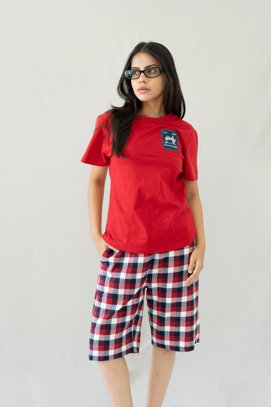 STAY IN- Red Tee