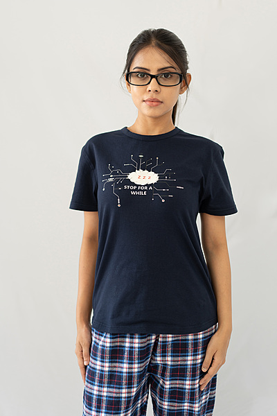 STAY IN- Navy Tee