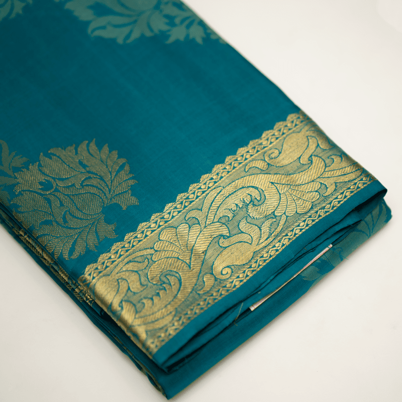 Plantation Green Kanchipuram with Kodi Jacquard
