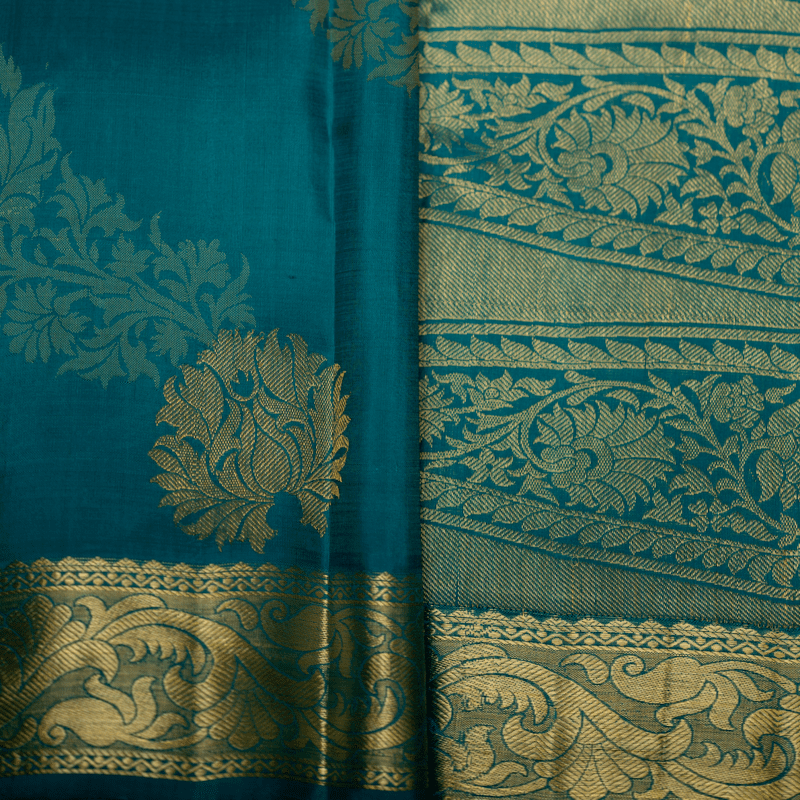Plantation Green Kanchipuram with Kodi Jacquard