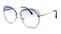 Female Oversized Sunglasses. See Through Light Blue Lens Female Oversized Sunglasses. See Through Light Blue Lens