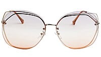 Female Oversized Sunglasses. See Through Grey &Orange Lens Female Oversized Sunglasses. See Through Grey &Orange Lens