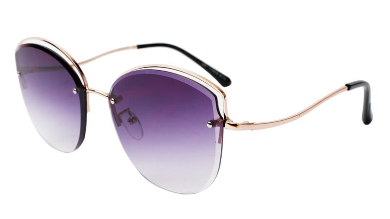 Female Oversize Sunglasses. See Through Brown Lens Female Oversize Sunglasses. See Through Brown Lens