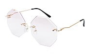 Oversize Rimless Octagon Sunglasses For Girls & Women Oversize Rimless Octagon Sunglasses For Girls & Women