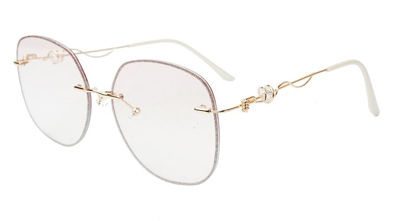 Oversized Sunglasses For Girls&Women. See Through Light Pink&Transparent Lens Oversized Sunglasses For Girls&Women. See Through Light Pink&Transparent Lens