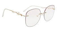 Oversized Sunglasses For Girls&Women. See Through Light Pink&Transparent Lens