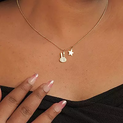 Minimalist Rabbit & Star Necklace Minimalist Rabbit & Star Necklace