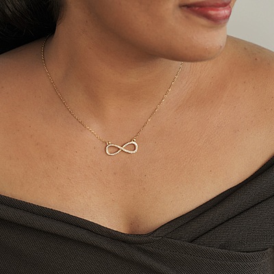 Studded Infinity Pendant Studded Infinity Pendant