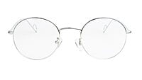 Unisex Round Spectacle Frame For Kids & Teens. Silver Frame. Age-(12-15Yr)