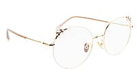 Girls & Women Round Medium Spectacle Frame. Pink & Gold Frame
