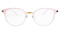 Girls & Women Round Medium Spectacle Frame. Pink & Silver Frame