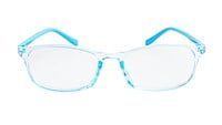 Unisex Rectangular Spectacle Frame For Kids. Light Blue Frame. Age-(10-15)Years.