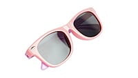 Girl Child Square Flexible Sunglasses. Pink Frame. Age-(8-13)Yrs