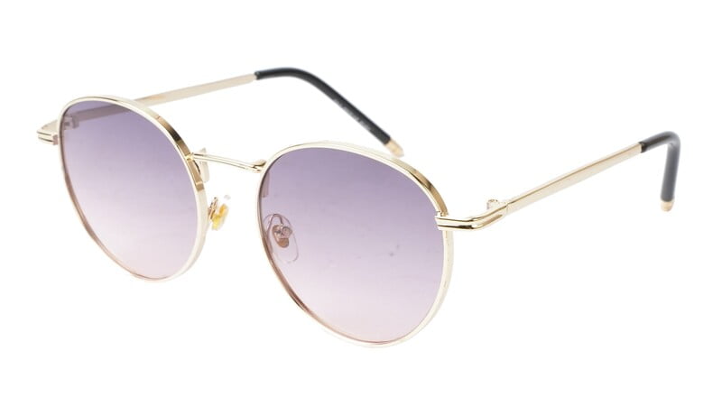 Unisex Small Round Sunglasses. Golden Metal Frame. Unisex Small Round Sunglasses. Golden Metal Frame.