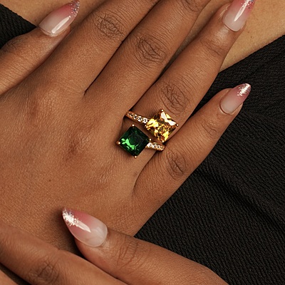 Emerald Flame Ring