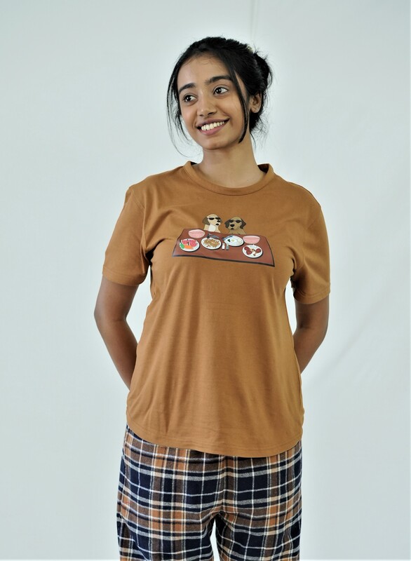 STAY IN- Camel Tee