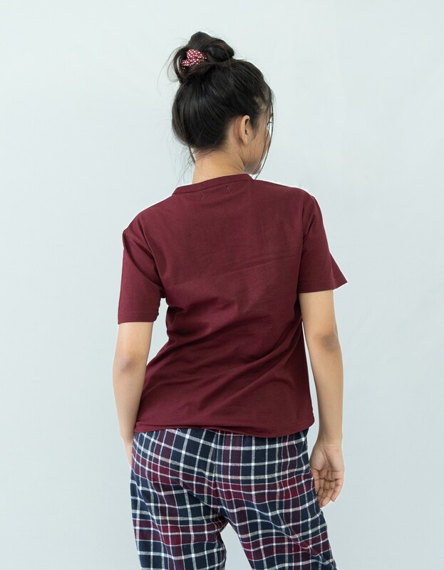 STAY IN- Maroon Tee