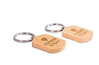 Bamboo Key Chain | Eco-Friendly Biodegradable Key Ring for Gifting & Branding