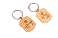 Bamboo Key Chain | Eco-Friendly Biodegradable Key Ring for Gifting & Branding