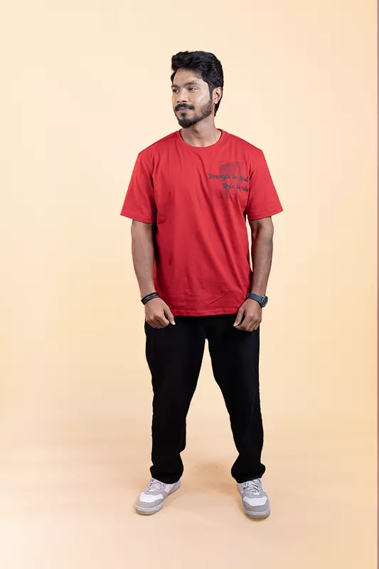 Men's Relaxed T-Shirt - Red