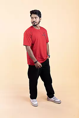 Men's Relaxed T-Shirt - Red