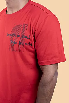Men's Relaxed T-Shirt - Red