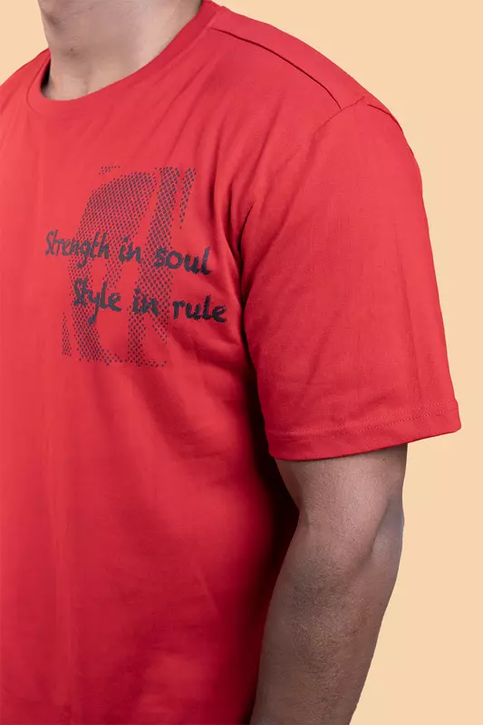 Men's Relaxed T-Shirt - Red