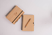 Brown bamboo Diary (notebook) with bamboo pen Brown bamboo Diary (notebook) with bamboo pen