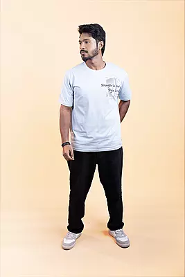 Men's Relaxed T-Shirt - Lite Blue