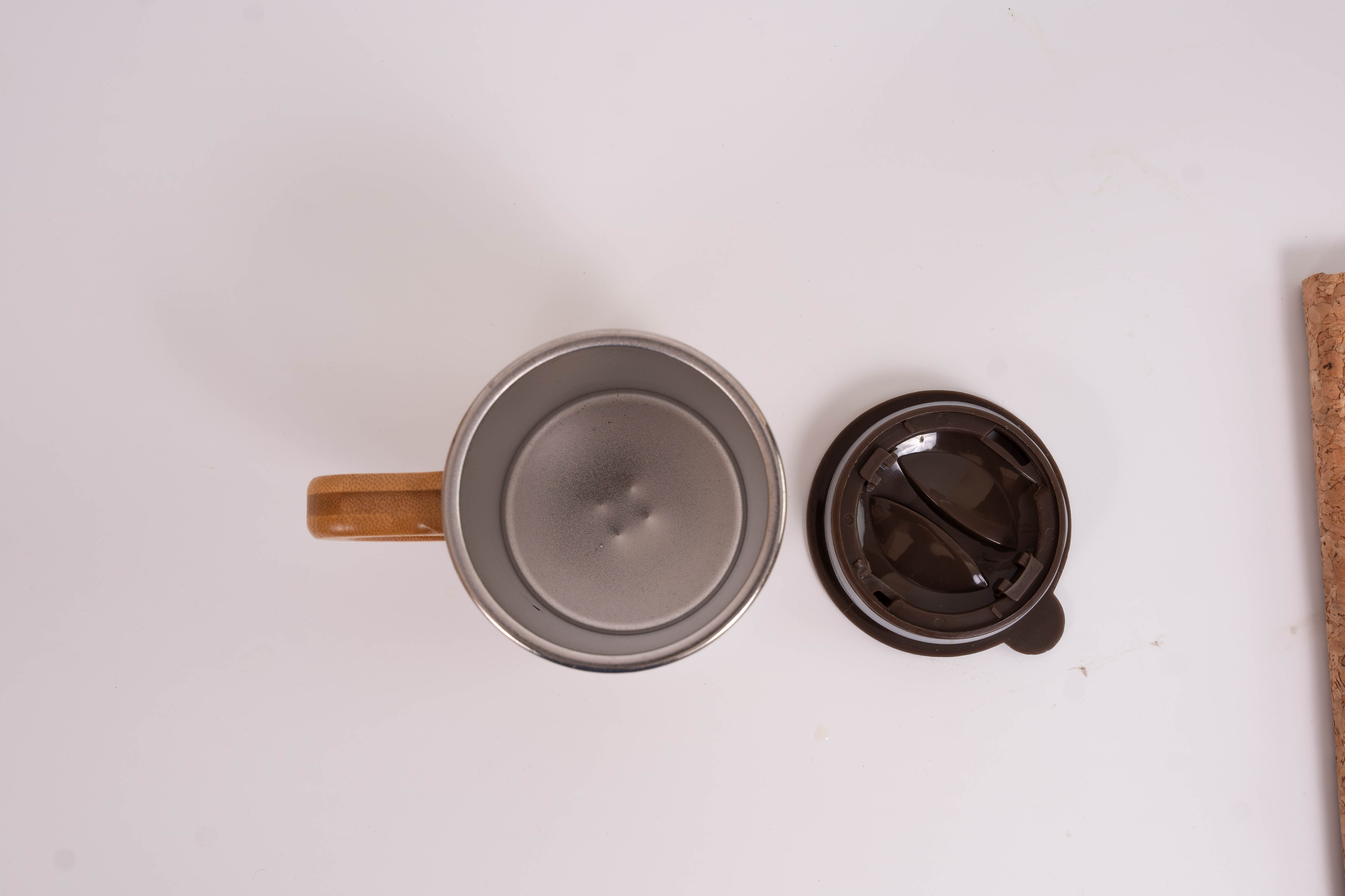 Bamboo Coffee Mug With Lid - 350ml
