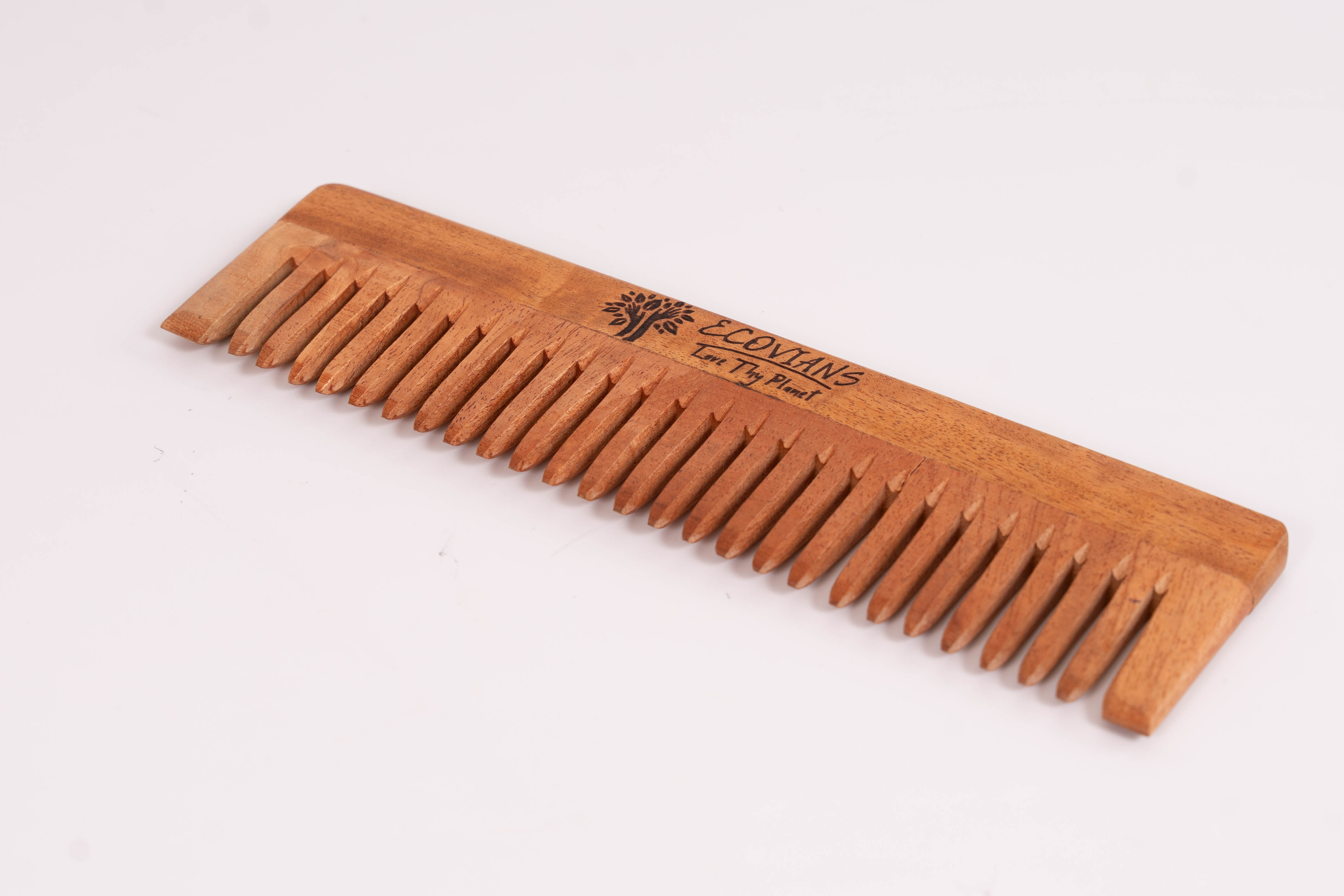 Neem Wide Tooth Comb wood| Hair fall & Dandruff Control/ Eco-Friendly, Anti-Static, Natural Hair Care || Wide-Tooth comb, Natural Neem Wood