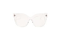 Soigné Female Oversized CatEye Spectacle Frame. Transparent Color