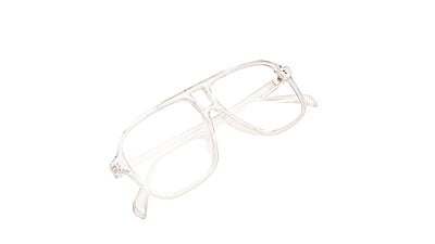 Soigné Unisex Aviator Spectacle Frame. Transparent Frame
