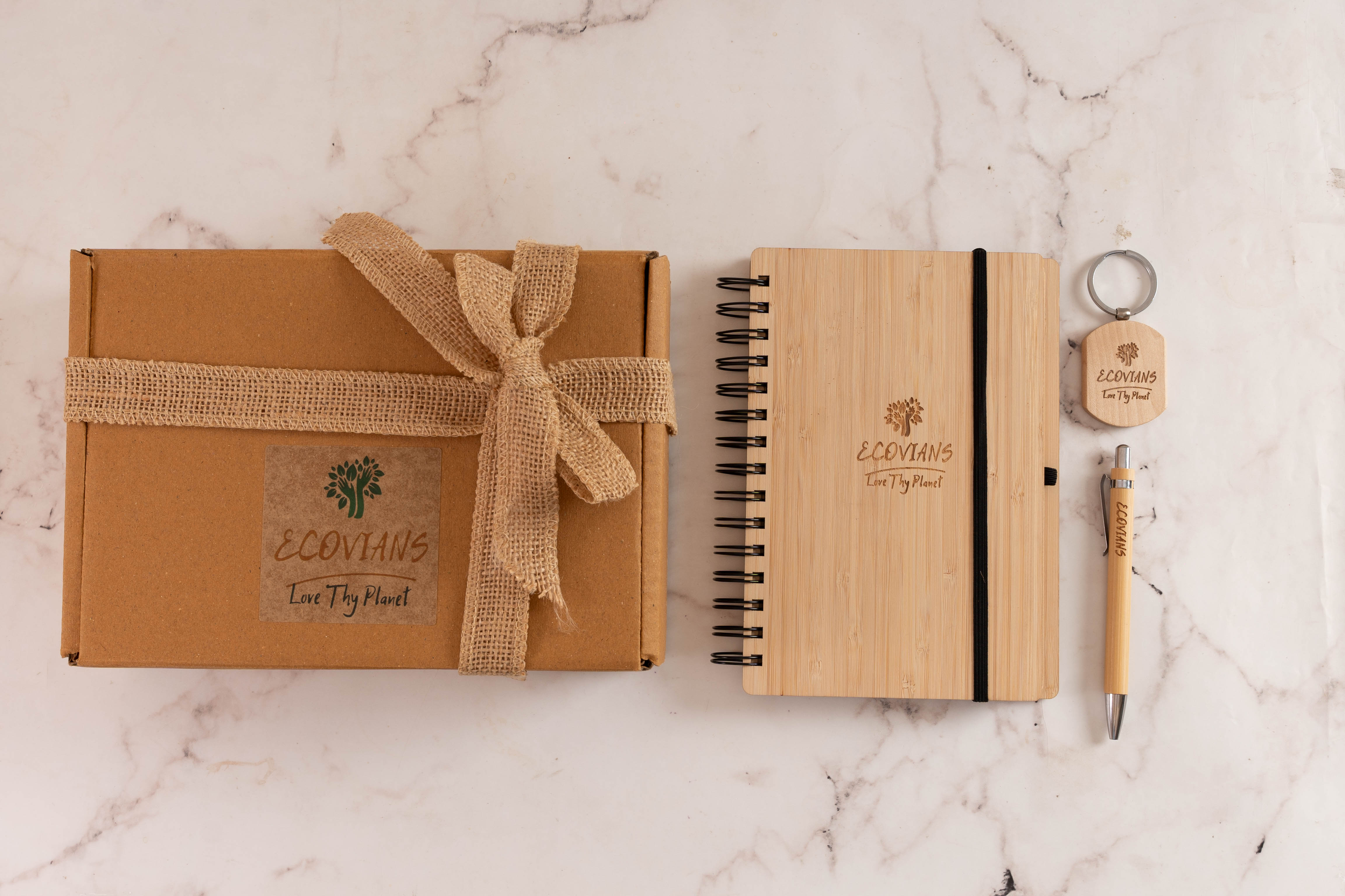 CORPORATE COMBO 6- Bamboo Diary, Bamboo Pen and