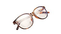 Soigné Unisex Large Round Spectacle Frame. Leopard Print