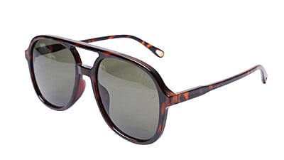 Soigné Unisex Aviator Sunglasses.Matte Leopard Print